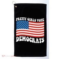 Pretty Girls Vote Democrats Golf Towel thumb 0