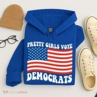 Pretty Girls Vote Democrats Hoodie thumb 4