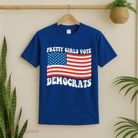 Pretty Girls Vote Democrats T-Shirt thumb 2
