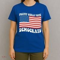 Pretty Girls Vote Democrats T-Shirt thumb 4