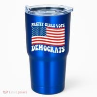 Pretty Girls Vote Democrats Tumbler thumb 0