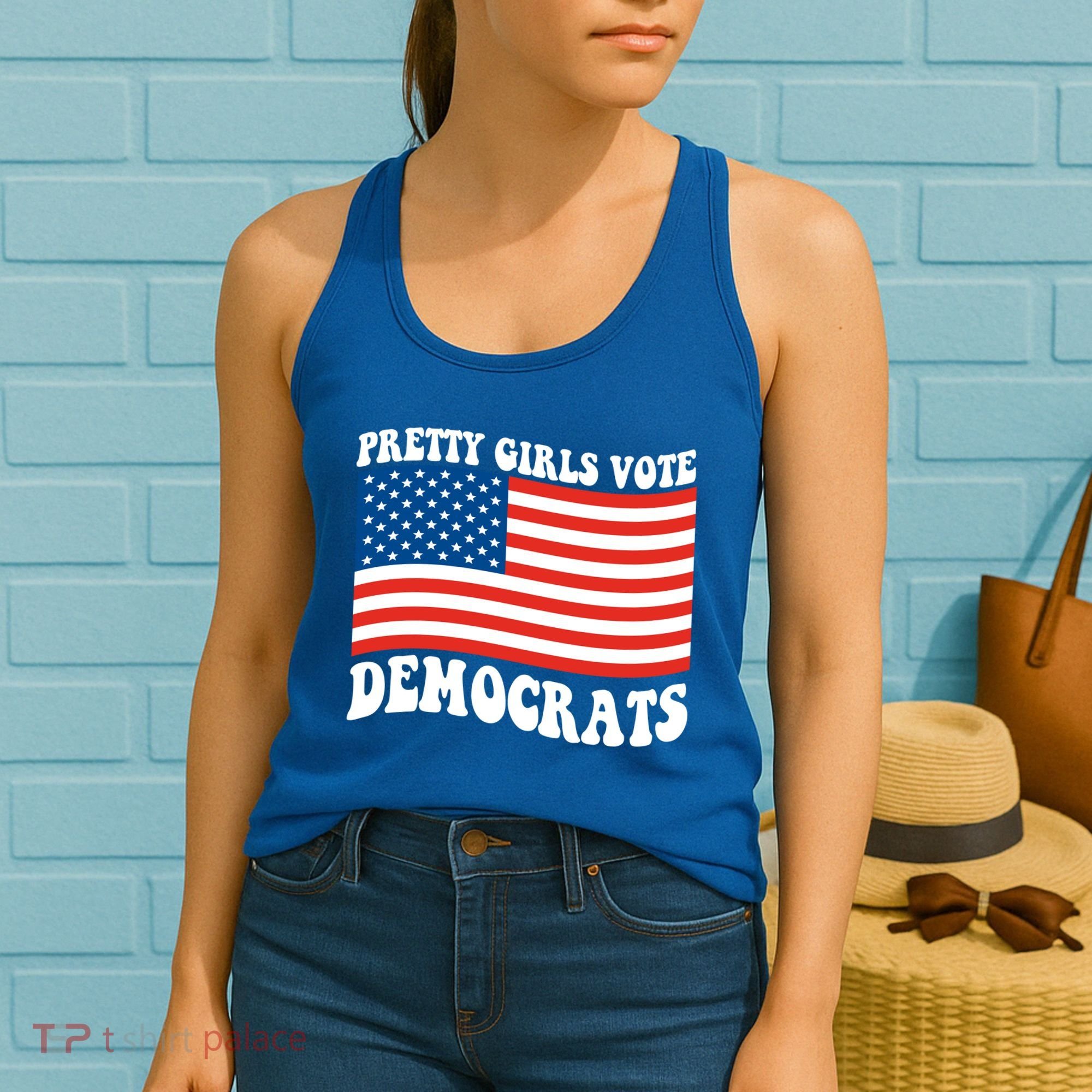 Pretty Girls Vote Democrats Women's Tank Top
