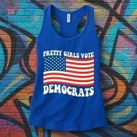Pretty Girls Vote Democrats Women's Tank Top thumb 3