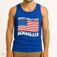 Pretty Girls Vote Democrats Tank Top thumb 3