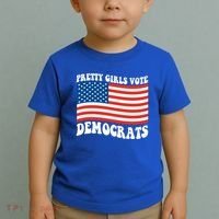 Pretty Girls Vote Democrats Toddler T-Shirt thumb 2