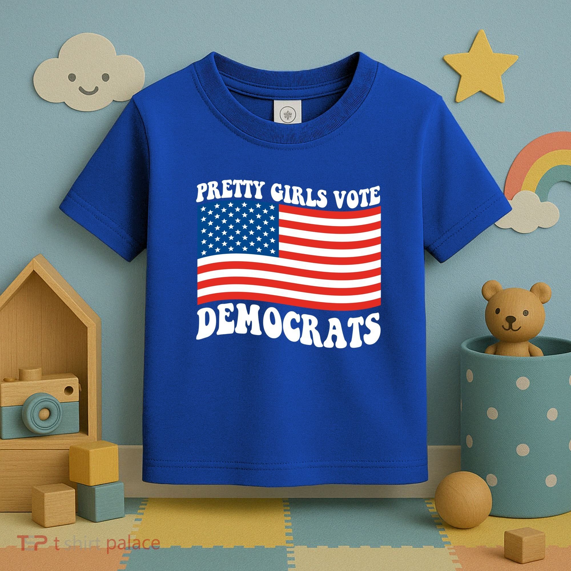 Pretty Girls Vote Democrats Toddler T-Shirt