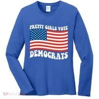 Pretty Girls Vote Democrats Women's Long Sleeve Shirt thumb 0