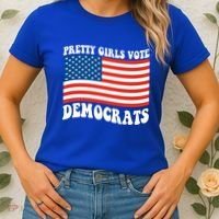 Pretty Girls Vote Democrats Women's T-Shirt thumb 2