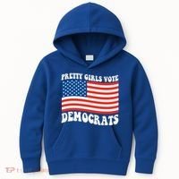 Pretty Girls Vote Democrats Kids Hoodie thumb 0