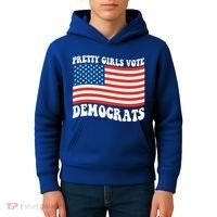 Pretty Girls Vote Democrats Kids Hoodie thumb 4