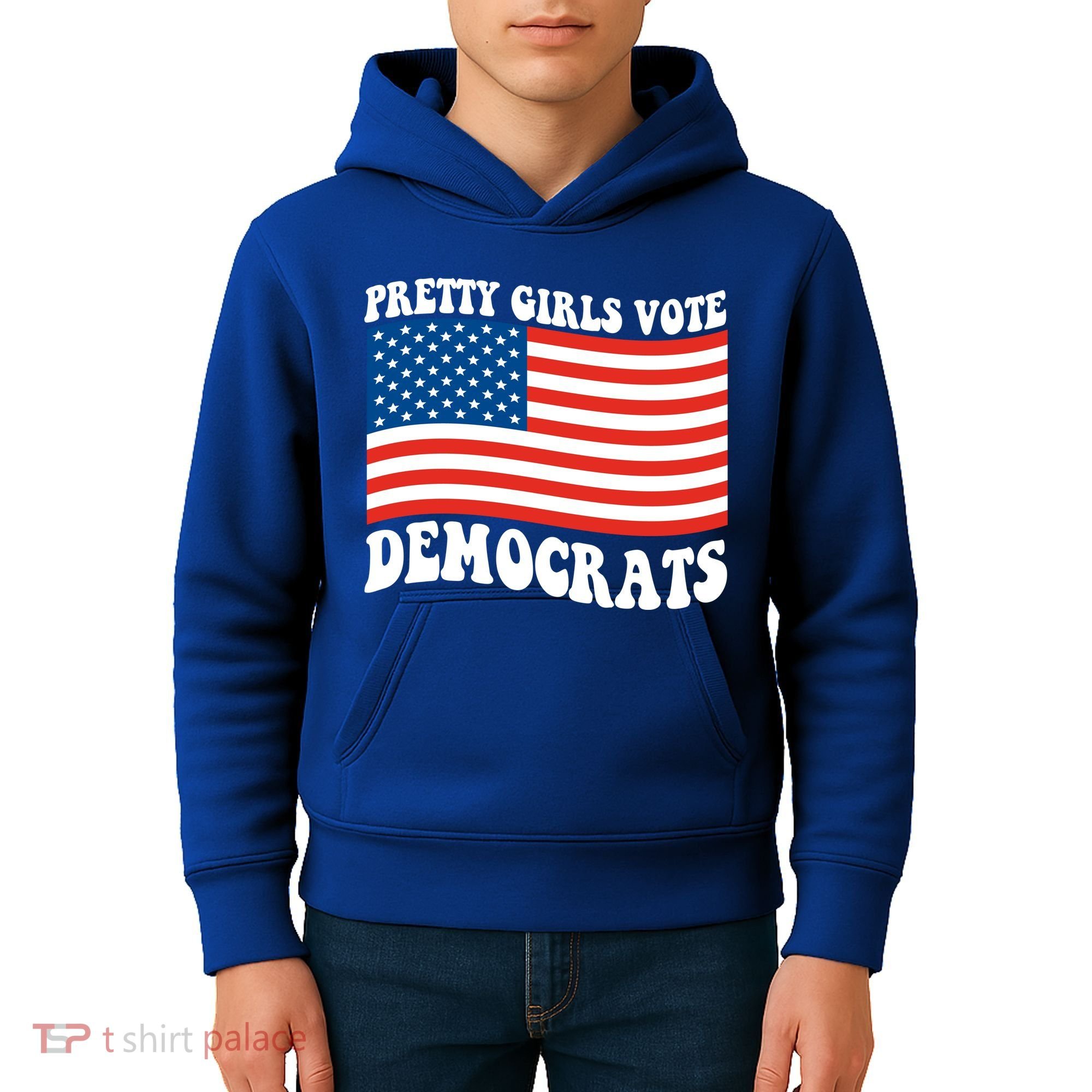 Pretty Girls Vote Democrats Kids Hoodie