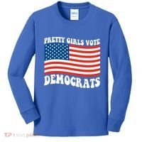 Pretty Girls Vote Democrats Kids Long Sleeve Shirt thumb 0
