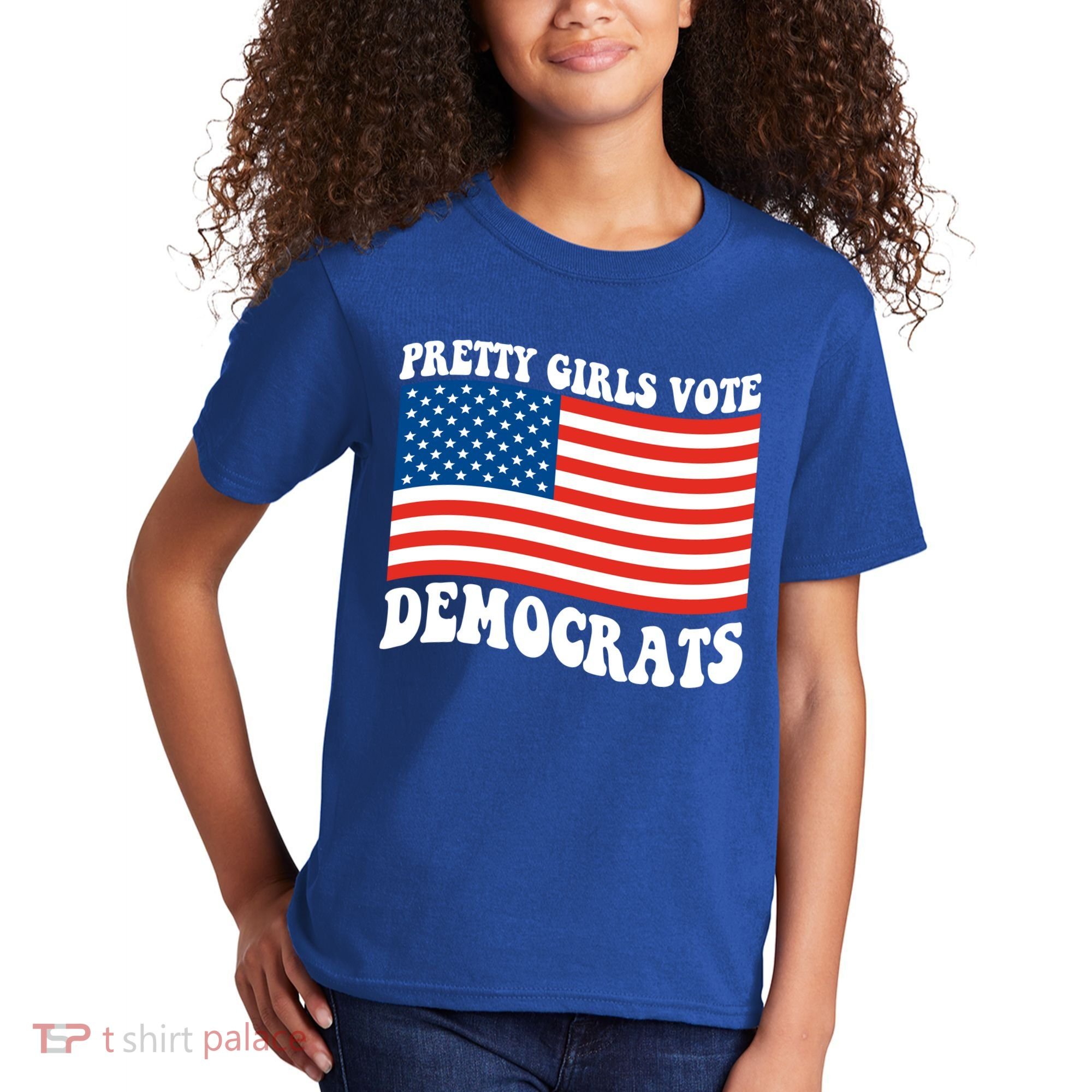 Pretty Girls Vote Democrats Kids T-Shirt