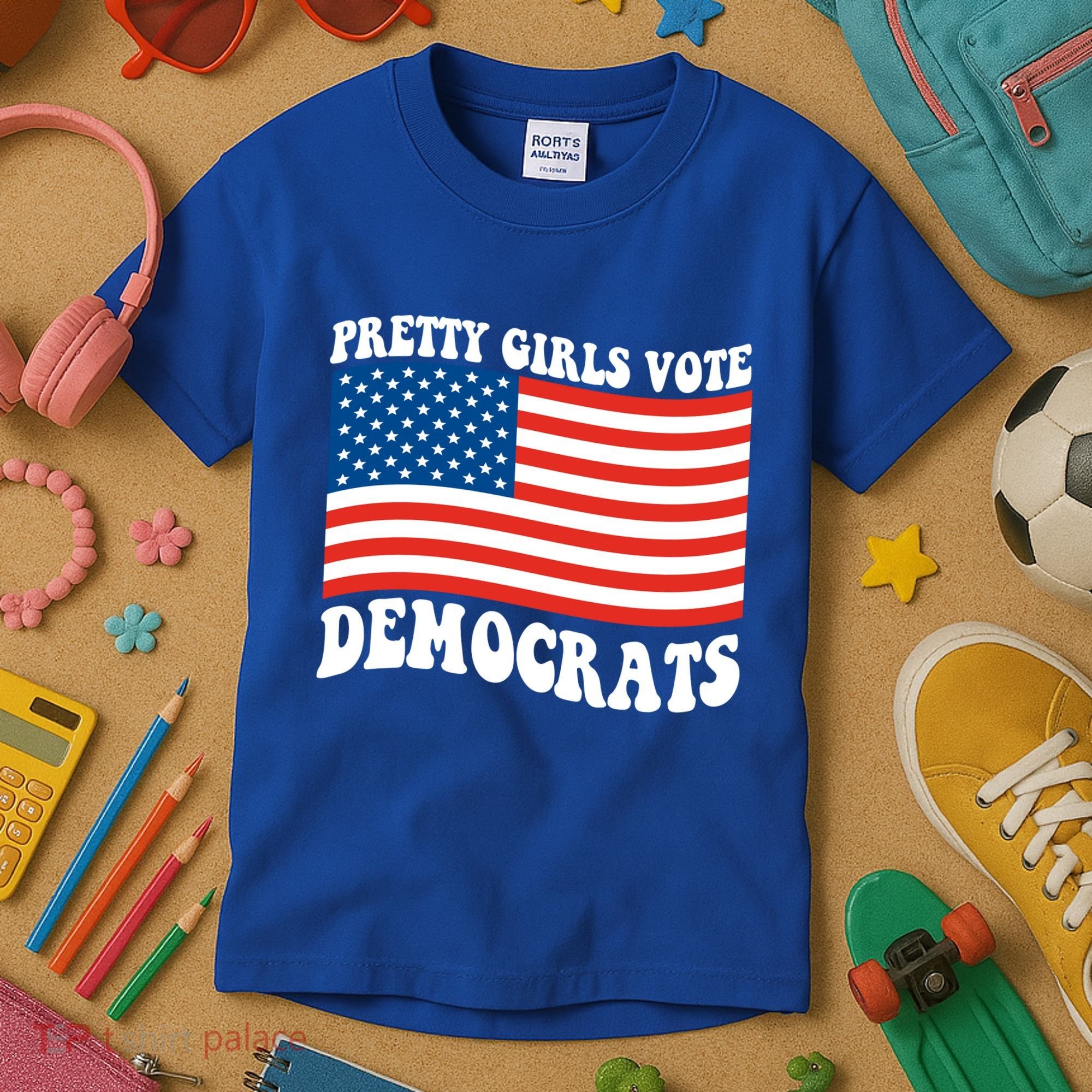 Pretty Girls Vote Democrats Kids T-Shirt
