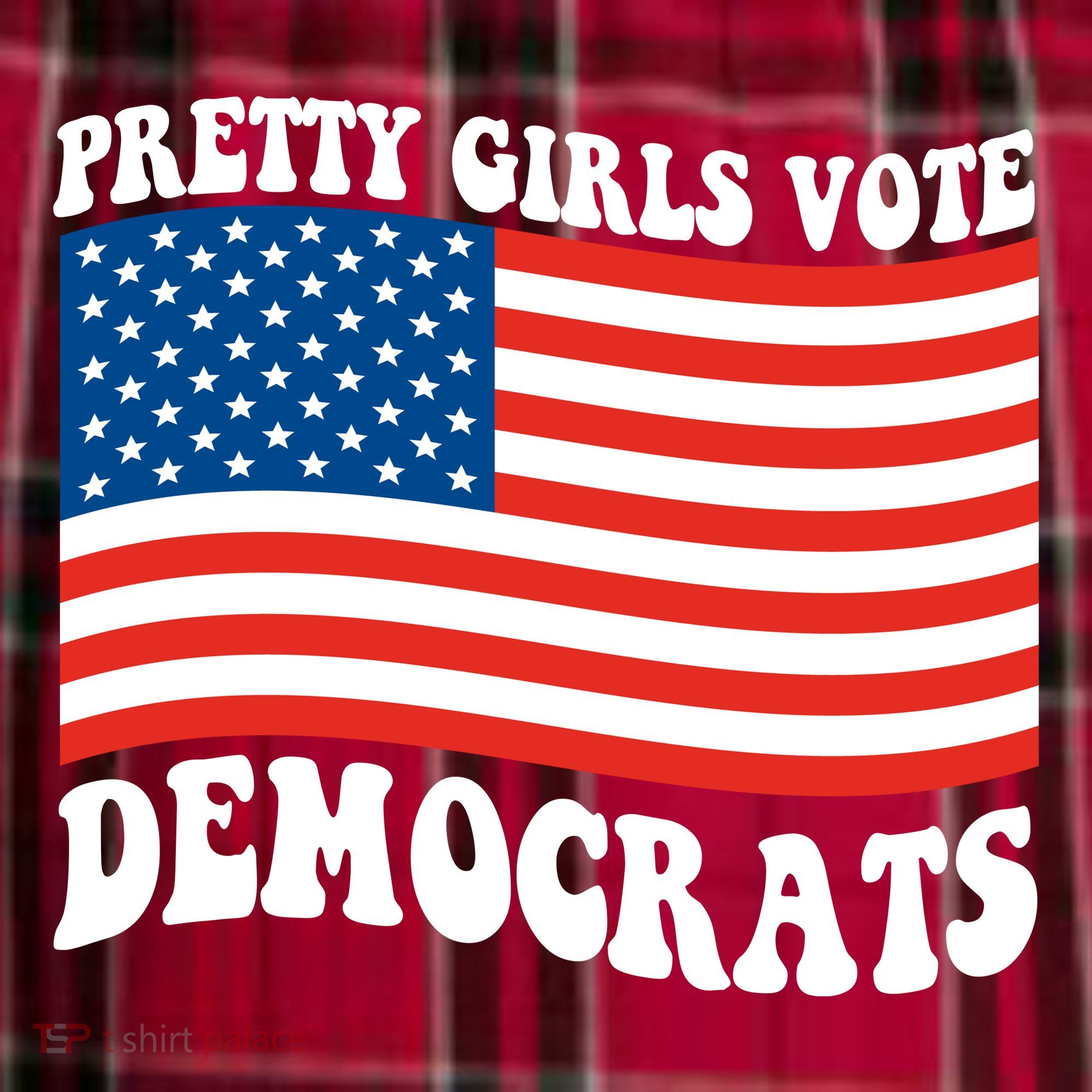 Pretty Girls Vote Democrats Men's Flannel Plaid Pajama Pants