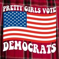 Pretty Girls Vote Democrats Women's Flannel Plaid Pajama Pants thumb 2