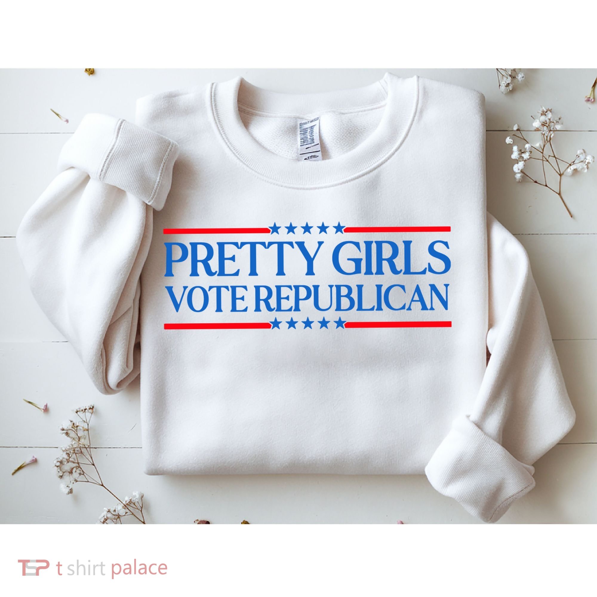 Pretty Girl Vote Republican Funny Saying Sweatshirt