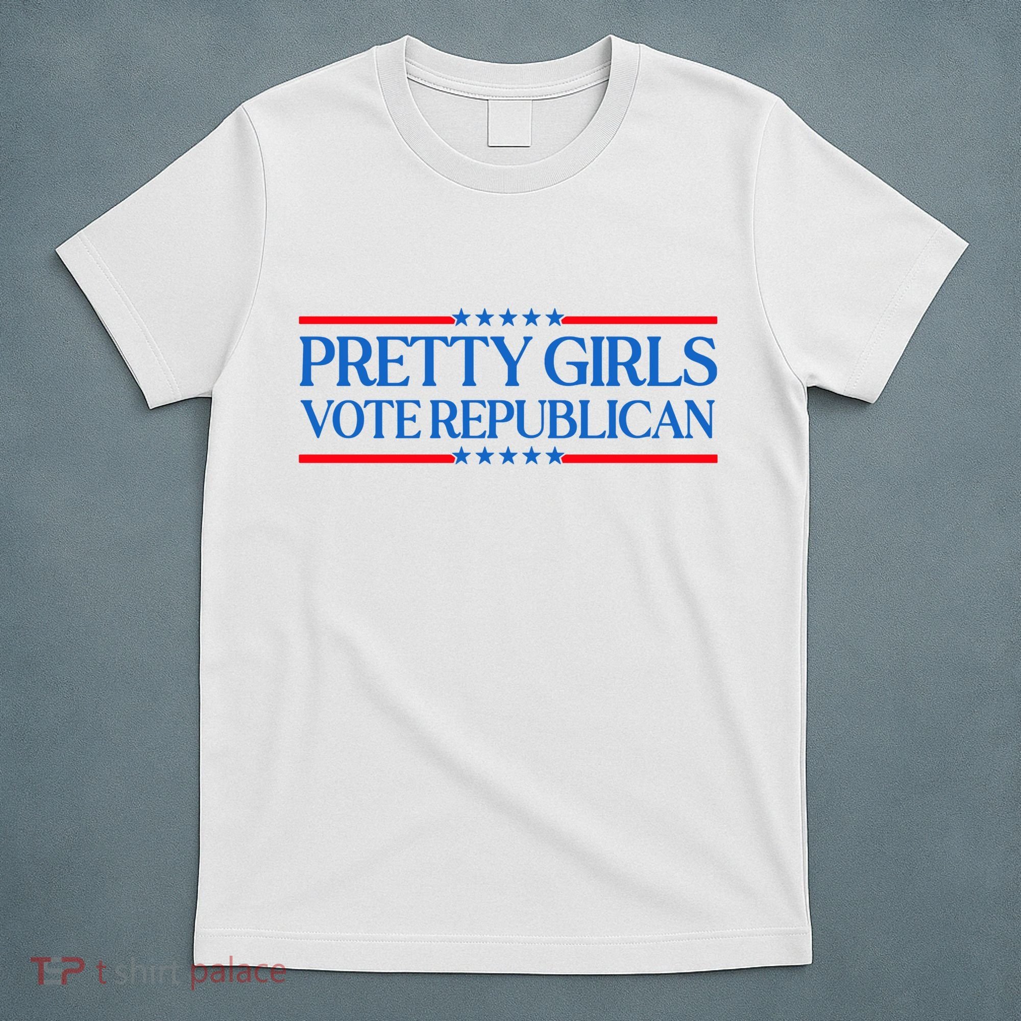 Pretty Girl Vote Republican Funny Saying T-Shirt