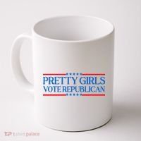 Pretty Girl Vote Republican Funny Saying Coffee Mug thumb 0