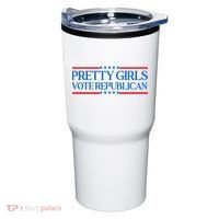 Pretty Girl Vote Republican Funny Saying Tumbler thumb 0