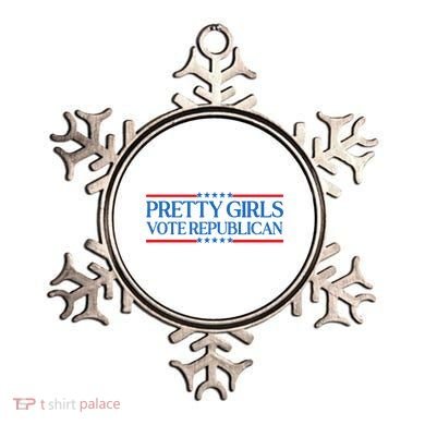 Pretty Girl Vote Republican Funny Saying Ornament