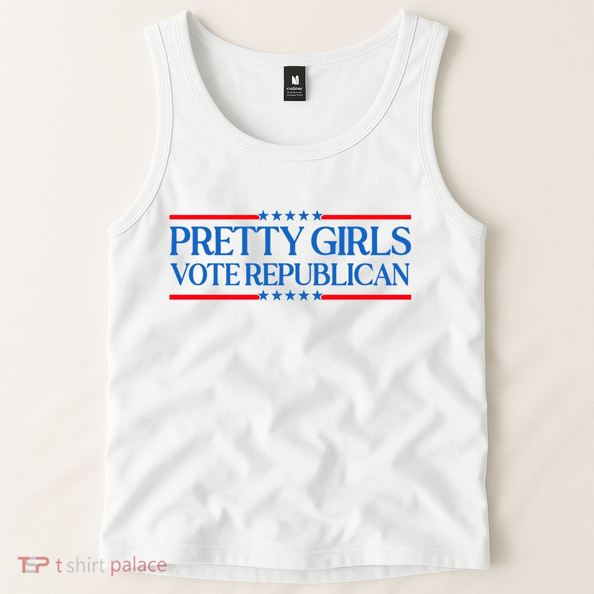 Pretty Girl Vote Republican Funny Saying Tank Top