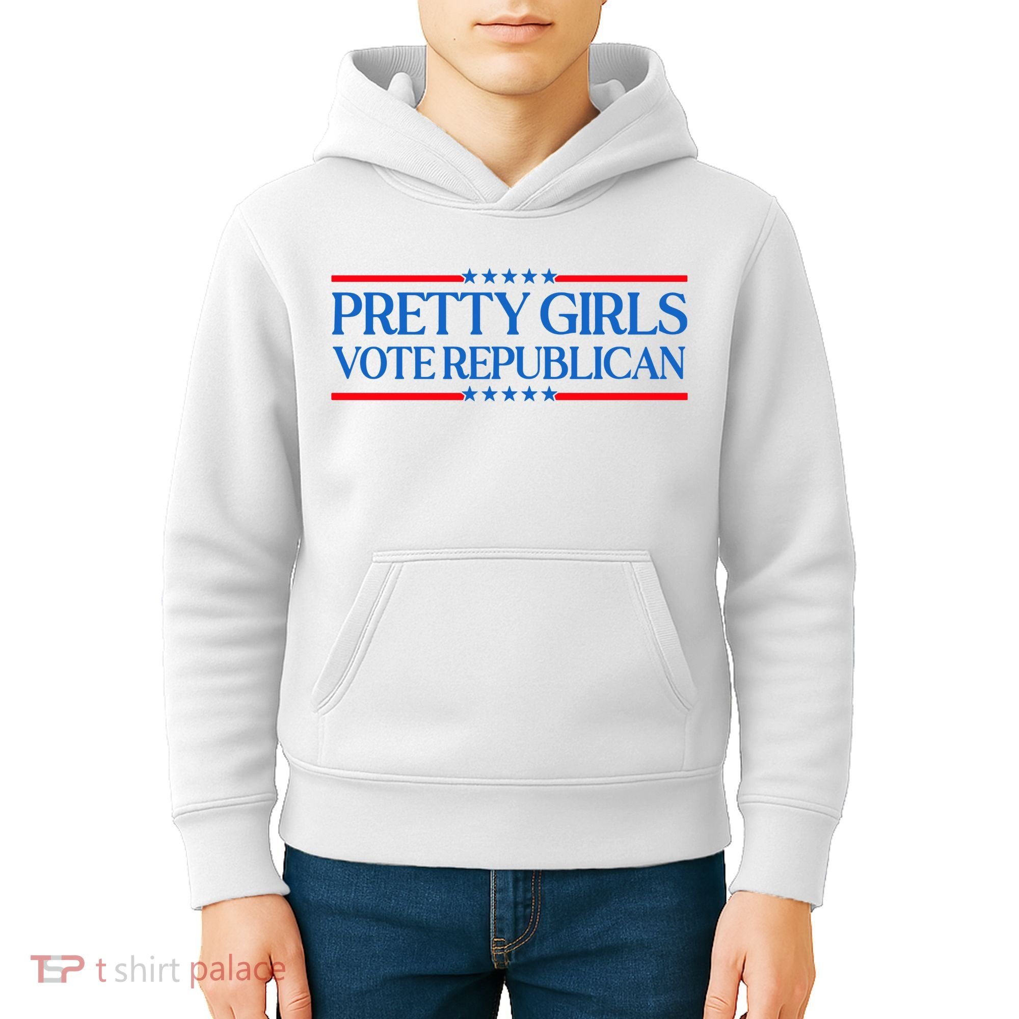 Pretty Girl Vote Republican Funny Saying Kids Hoodie