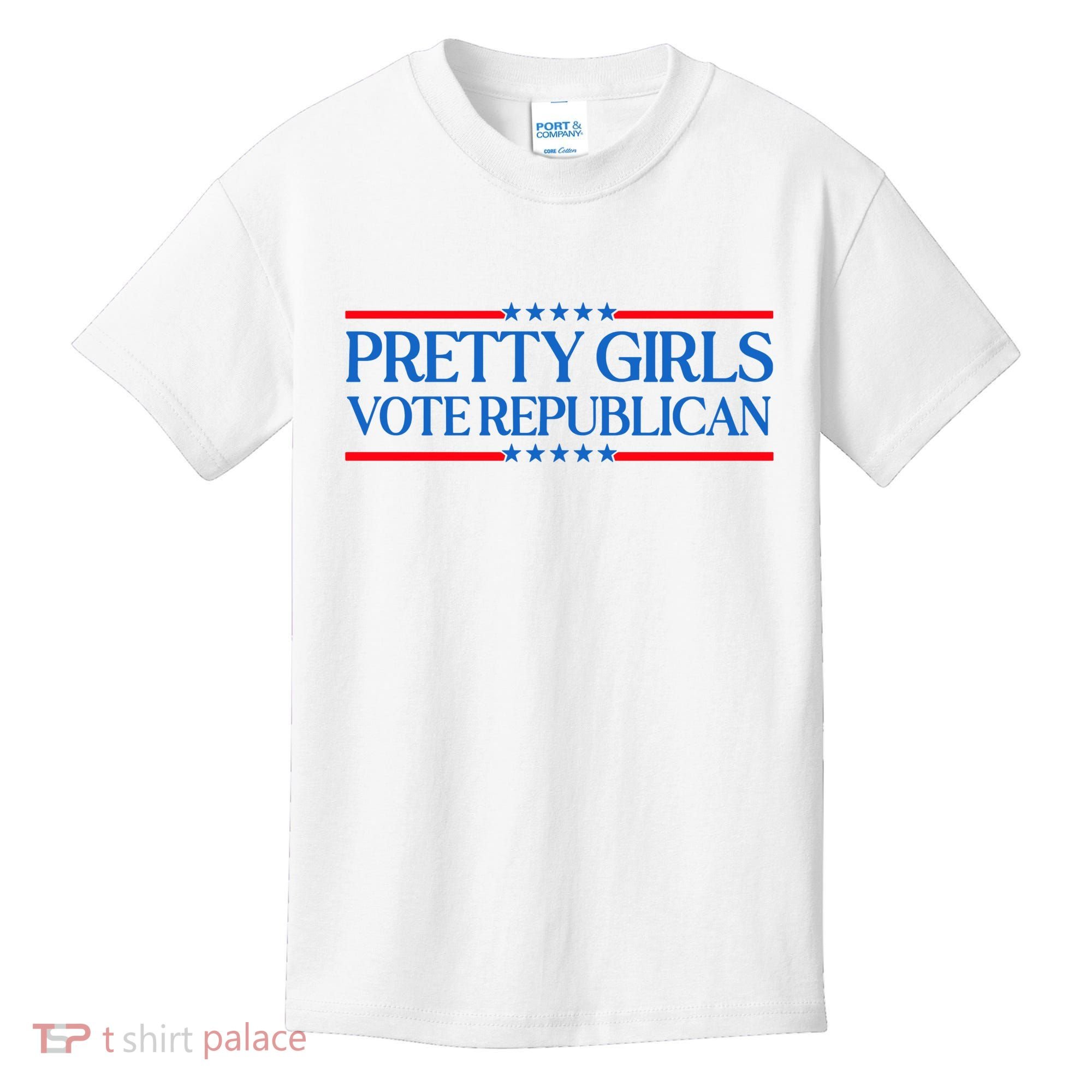 Pretty Girl Vote Republican Funny Saying Kids T-Shirt