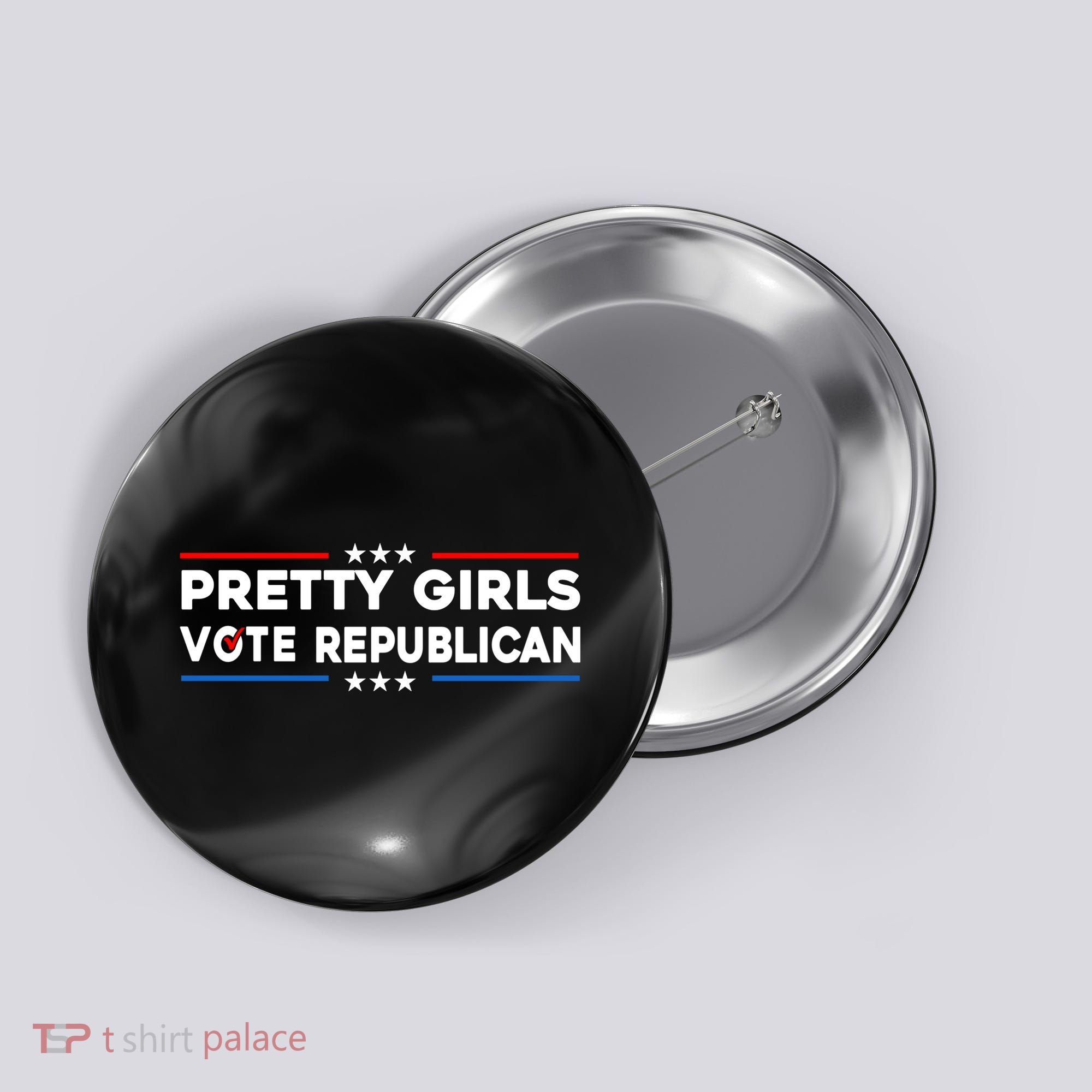 Pretty Girl Vote Republican Button