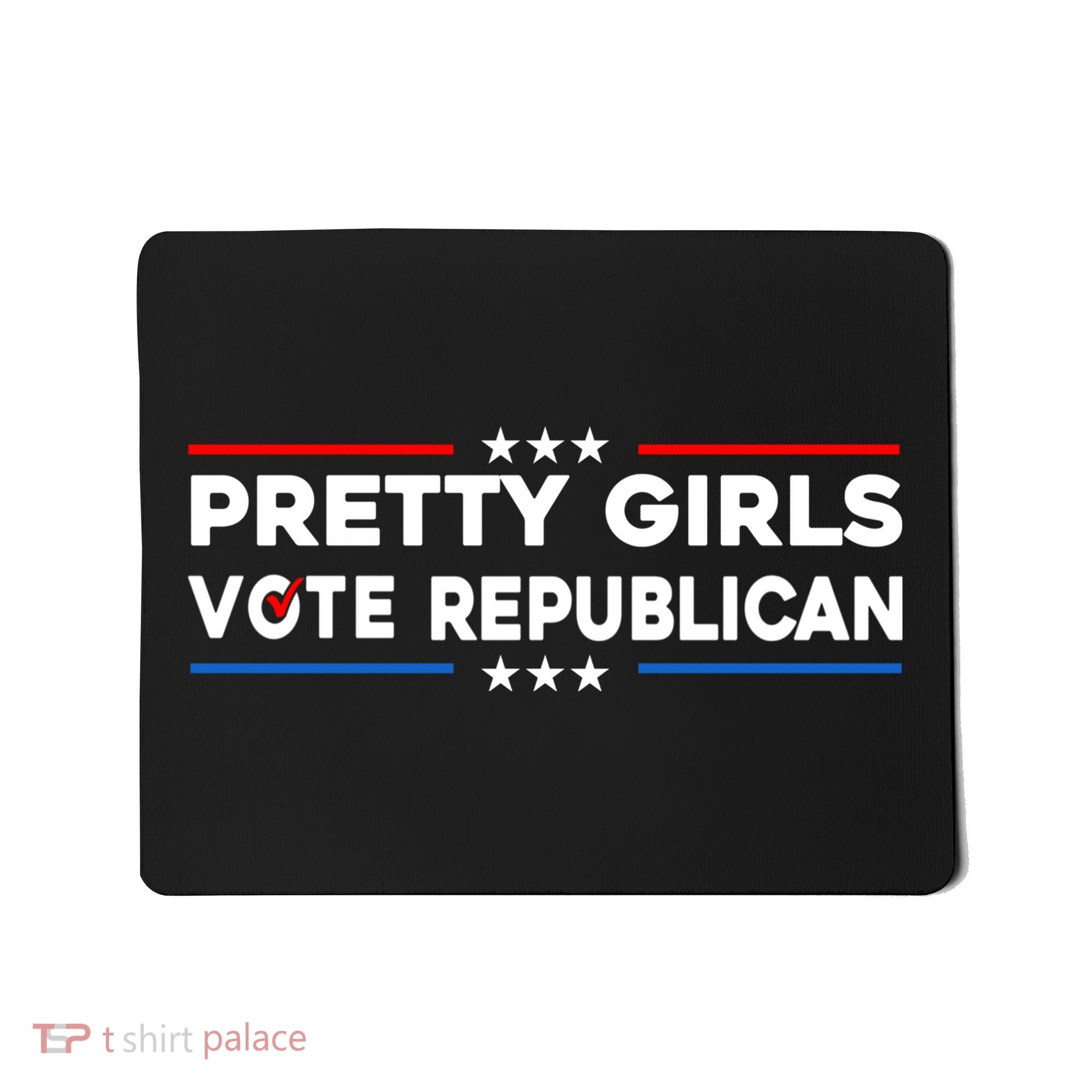 Pretty Girl Vote Republican Mousepad