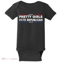 Pretty Girl Vote Republican Baby Bodysuit thumb 0
