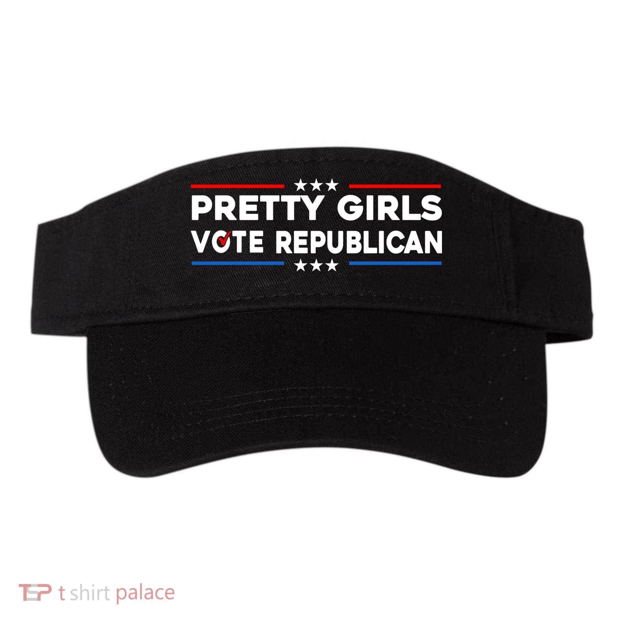Pretty Girl Vote Republican Visor