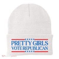 Pretty Girl Vote Republican Beanie thumb 0