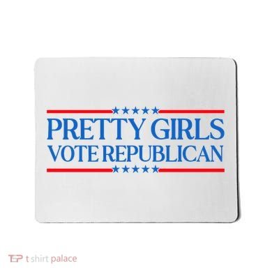 Pretty Girl Vote Republican Mousepad