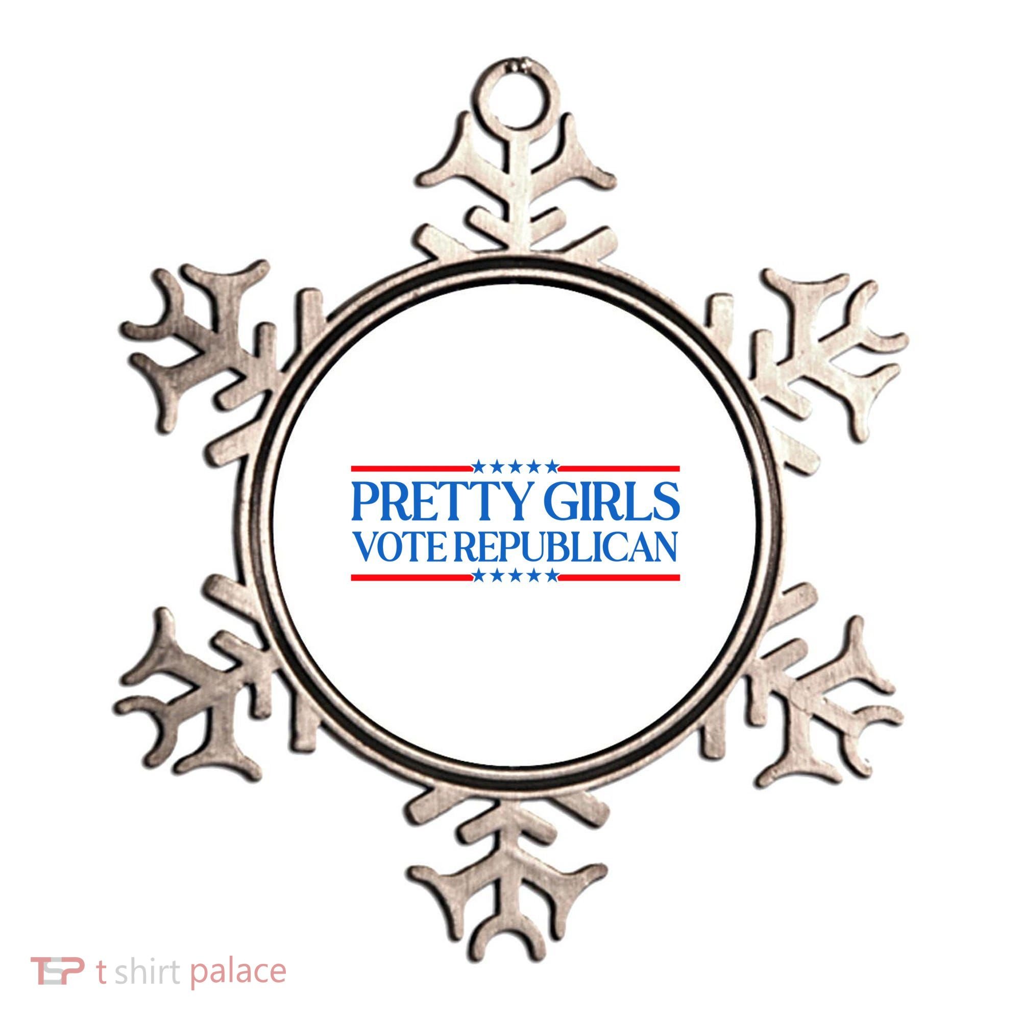 Pretty Girl Vote Republican Ornament