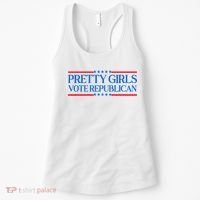 Pretty Girl Vote Republican Women's Tank Top thumb 0