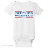 Pretty Girl Vote Republican Baby Bodysuit thumb 0
