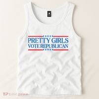 Pretty Girl Vote Republican Tank Top thumb 2
