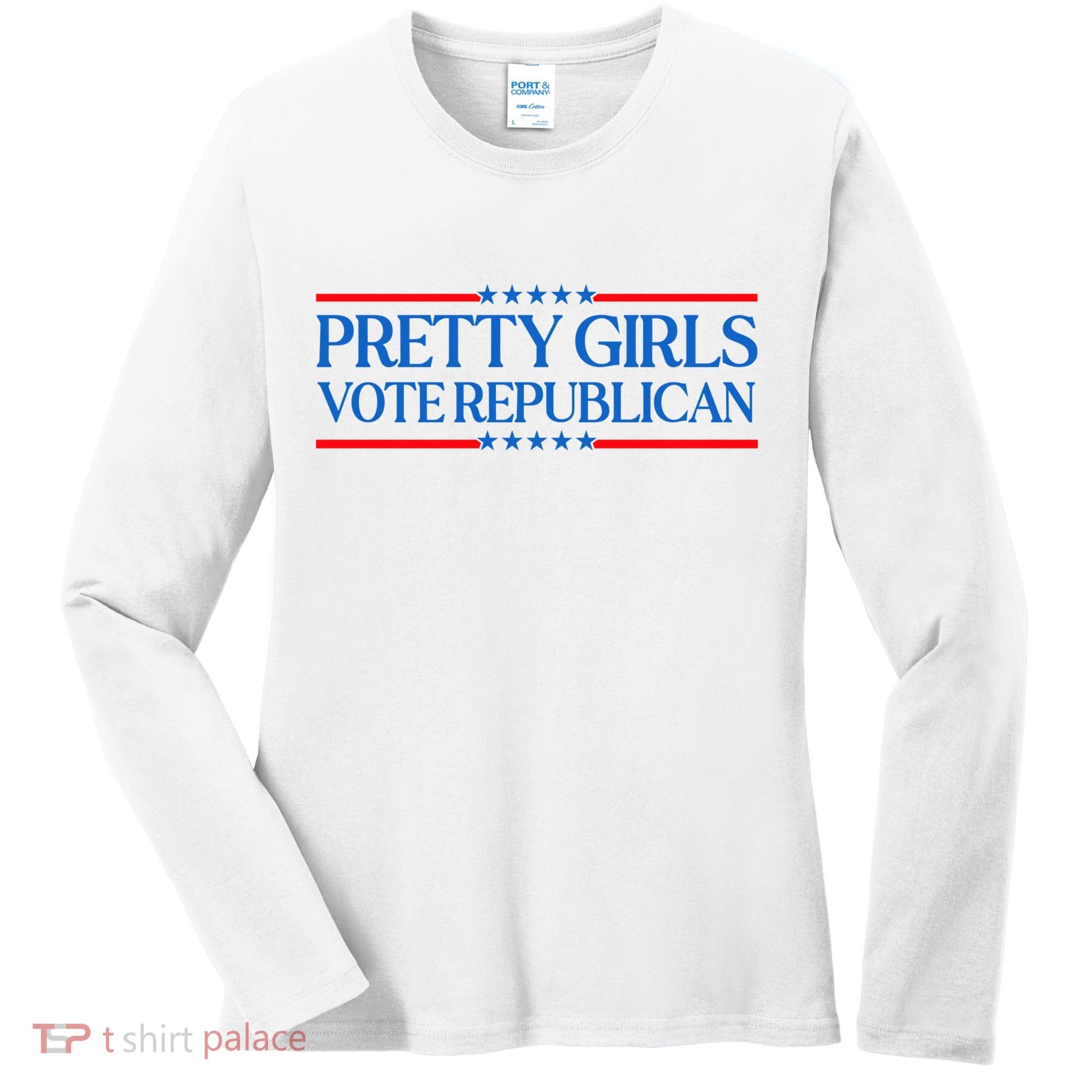Pretty Girl Vote Republican Women's Long Sleeve Shirt