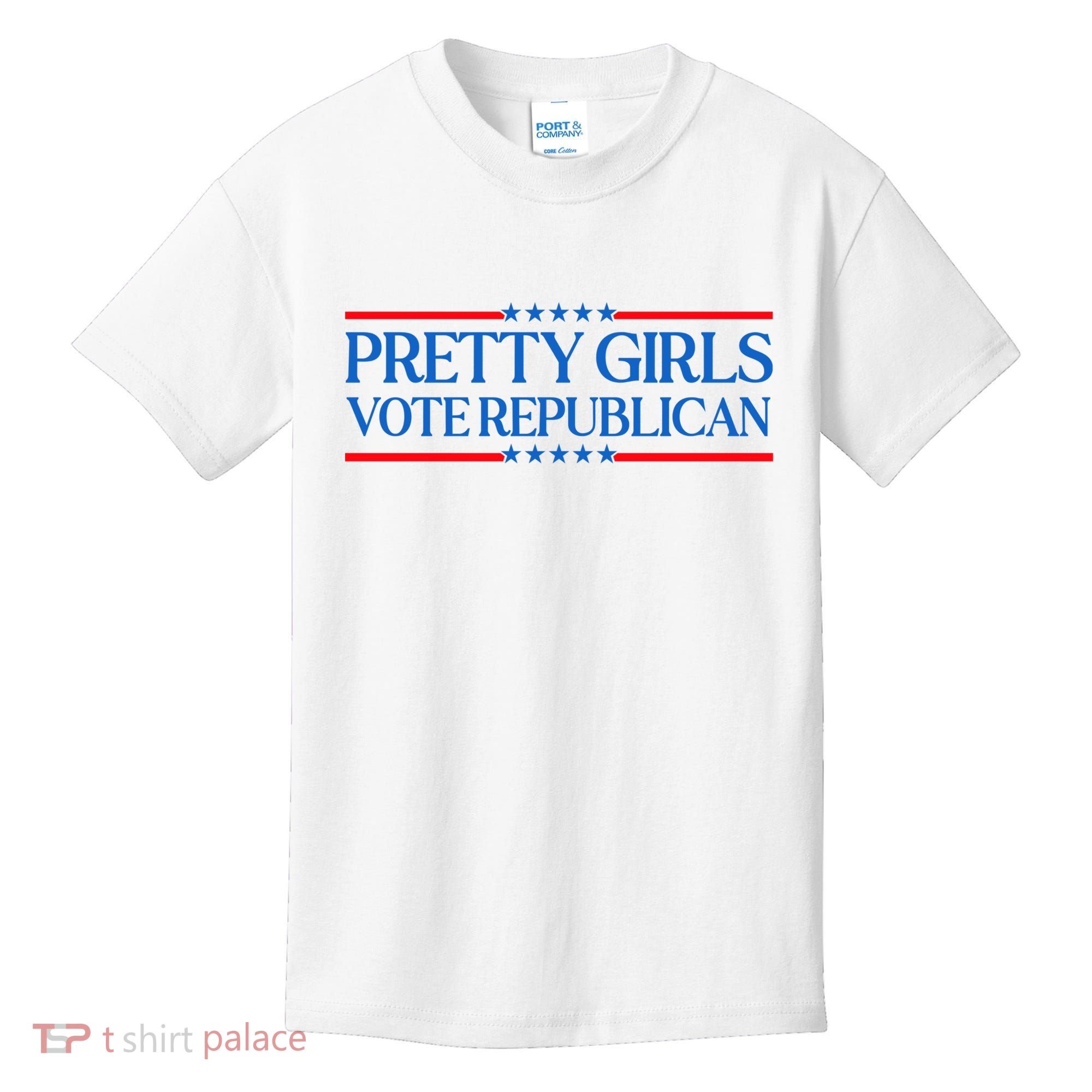 Pretty Girl Vote Republican Kids T-Shirt