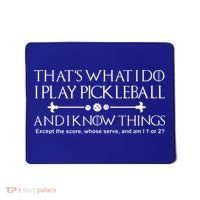 Pickleball Gear What I Do Except The Score Pickleballer Mousepad thumb 0