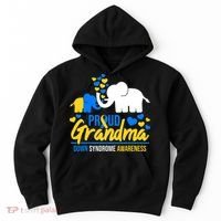 Proud Grandma World Down Syndrome Awareness Day Elephant T21 Hoodie thumb 0