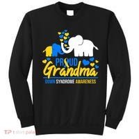 Proud Grandma World Down Syndrome Awareness Day Elephant T21 Sweatshirt thumb 0