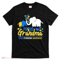 Proud Grandma World Down Syndrome Awareness Day Elephant T21 T-Shirt thumb 0