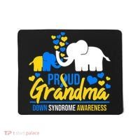 Proud Grandma World Down Syndrome Awareness Day Elephant T21 Mousepad thumb 0