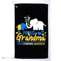 Proud Grandma World Down Syndrome Awareness Day Elephant T21 Golf Towel thumb 0