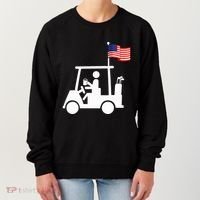 Patriotic Golf Wear Usa Strong Golf Cart Women's Sweatshirt thumb 0
