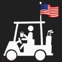 Patriotic Golf Wear Usa Strong Golf Cart Women's Sweatshirt thumb 2