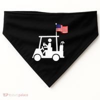 Patriotic Golf Wear Usa Strong Golf Cart USA-Made Doggie Bandana thumb 0