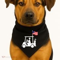 Patriotic Golf Wear Usa Strong Golf Cart USA-Made Doggie Bandana thumb 1